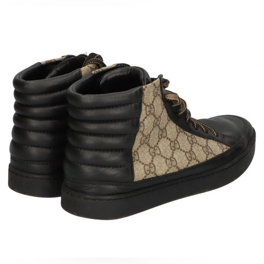 * HOT ITEM * Gucci Limited Edition GG Supreme Hi-Top Sneakers - Size: 12 (USA) - Picture 4 of 7